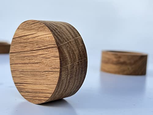 Kimberly Ann Creations Jewelry Tray Ring Dish Solid Oak Wood Wedding Ring Holder - Bedside Sink Dresser - Compact 2" Round - Wooden Display - Smooth Kimberly Ann Creations