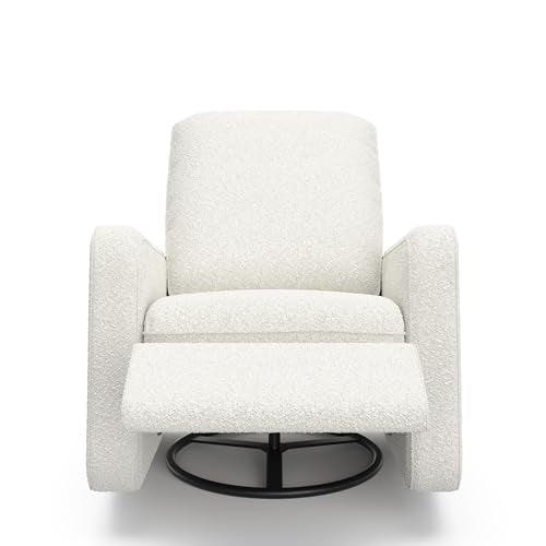 Graco Teddi Power Recliner Swivel Glider (Ivory Boucle) – Electronic Power Recline, USB-A & USB-C Charger, Premium Cushioning & Comfort Graco
