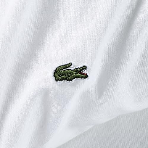 Lacoste 100% Cotton Percale 4-Piece Sheet Set – Cool, Crisp, Matte, and Durable, Oeko-Tex Certified – Solid, White, Full Lacoste