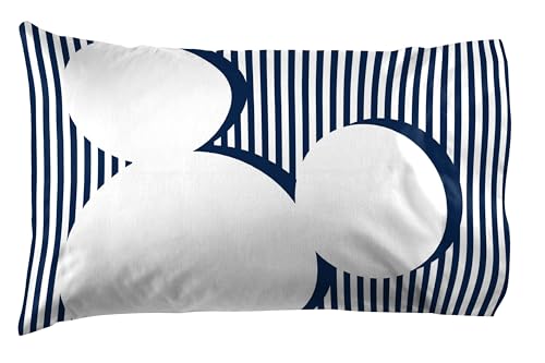 Jay Franco Kids Sheet Set with Fitted, Flat Sheets & Pillow Cover - Ultra-Soft Bedding with Pillowcase for Room Decor, White - Mickey Mouse, 4 Piece King Jay Franco