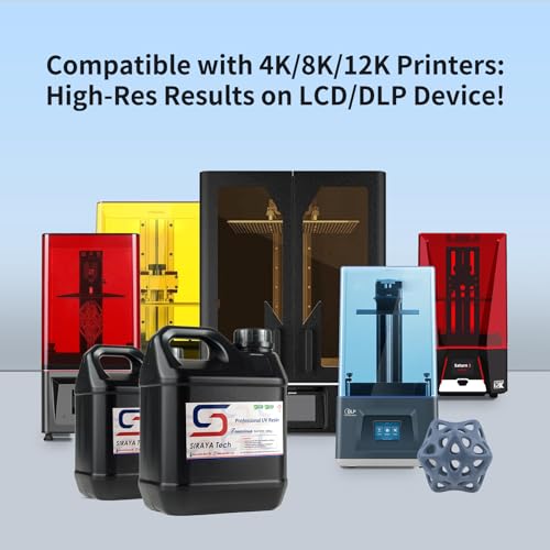 Siraya Tech Tenacious Easy Grey 3D Printer Resin, Easy-to-Print Flexible Resin with High Impact Resistance, Great Resolution, and High Toughness - No Mixing Needed, Perfect for MSLA/DLP/SLA, 2kg Siraya Tech