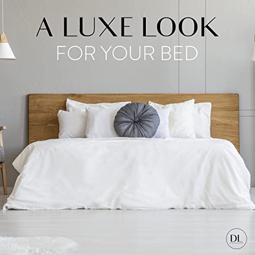 Danjor Linens Twin Bunk Bed Sheets w/ 2 Pillowcases, Lightweight Brushed Microfiber Deep Pockets, 4 Piece Fitted Bedding Sets, White Danjor Linens