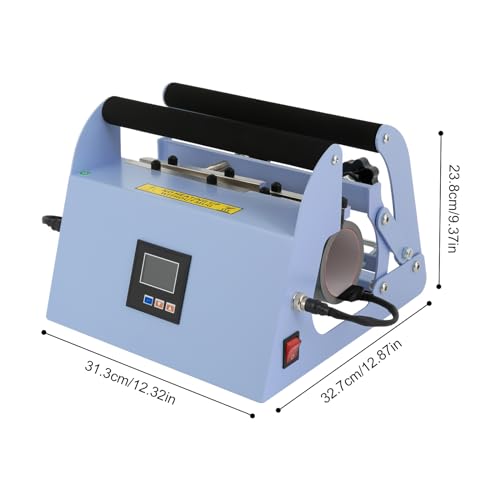 40 OZ Tumbler Heat Press Machine, Tumbler Mug Heat Press Machine, Sublimation Tumblers Press Glass Jar Cans, Mug Heat Press Touch Screen (Blue) Yellulu