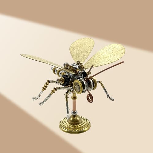 3D Metal Puzzle, Steampunk Butterfly Insect Bug Mechanical Model, Making Kit DIY Projects Metal Building Adult Hobby Kits for Men for Birthday(Butterfly-HD5)