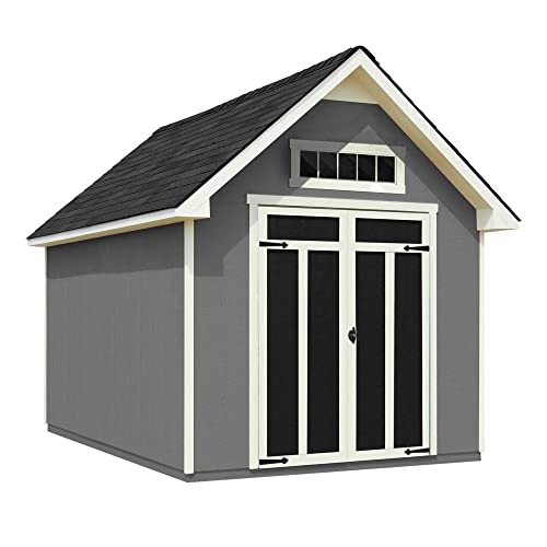 Handy Home Products Tribeca 10x12 Do-It Yourself Wooden Storage Shed with Floor Handy Home Products
