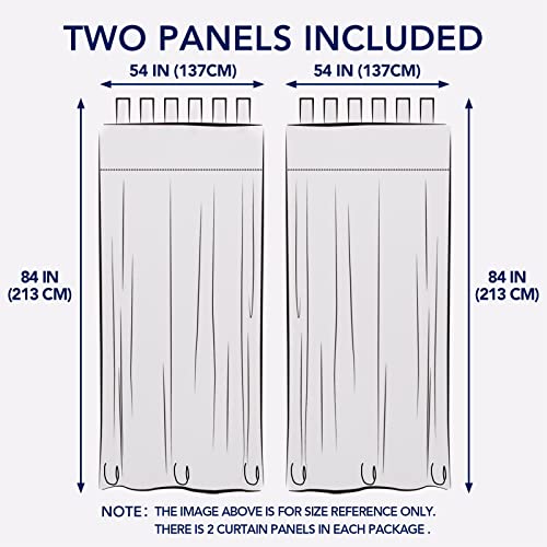 PureFit Outdoor Curtains for Detachable Sticky Tab Top Patio Waterproof/Weatherproof, UV and Fade Resistant Outside Curtains for Gazebo, Porch, Pergola, Privacy Curtain, 54 x 84 inch, 2 Panels, Beige PureFit