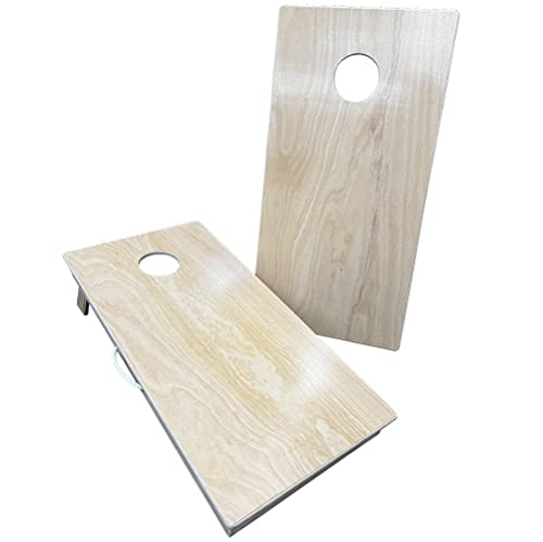 Cornhole365 Premium Unfinished Cornhole Board Set - Plain Regulation Size Cornhole Boards for Outdoor Fun - Durable Cornhole Wood Boards with No Poly Cornhole365