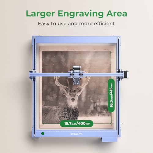 Creality Falcon 5W Laser Engraver Machine, 72w High Precision 0.06mm Laser Cutter and Engraving Machine for Wood Leather Acrylic Glass, 10000mm/min, Offline Usage, Working Area 400 * 415mm CREALITY FALCON