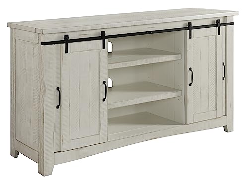 Martin Svensson Home Aspen 65" Solid Wood TV Stand, All Antique White Martin Svensson Home