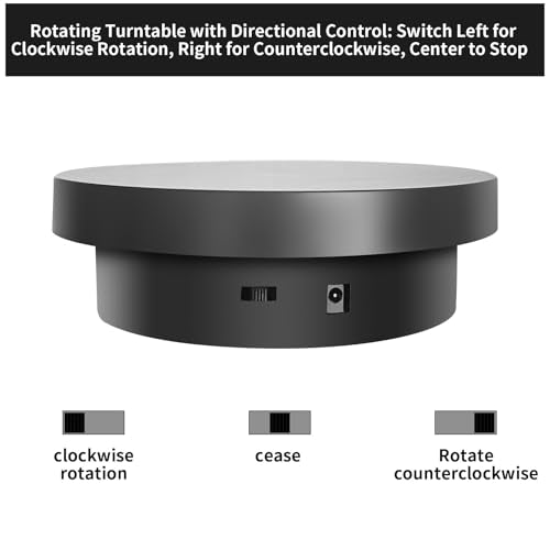3D Printer UV Resin Curing Light with Turntable 360°Rotating Stand for SLA DLP LCD 3D Printer, Solidify Photosensitive Resin, 405nm UV Resin Affect, DIY Curing Enclosure Auibor