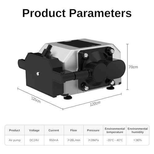 Air Assist Pump, Adjustable Max 26 L/Min Airflow Air Assist Pump, Reduce Burn Marks, Protect Laser Module Lens, Smooth Edge Clean Cuts, Remove Smoke and Dust LASER TREE