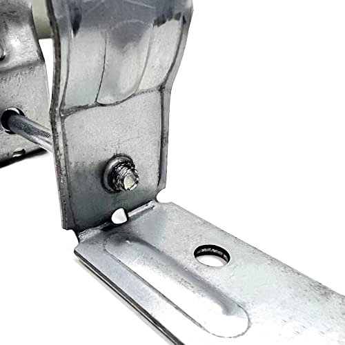 Fence Brackets SupConn(12Pcs) , Tube Tie 2-3/8" , Steel to Wood Fence Bracket, Galvanized Fence Post Bracket,Fence Brackets for Metal Posts - Fence Post Repair (No Include Screws) SupConn