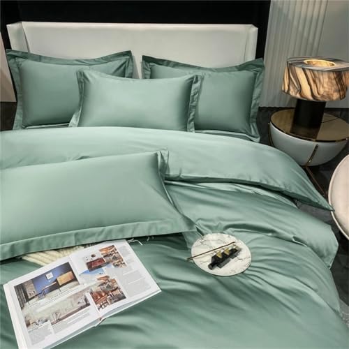 Luxury Bedding Set Cotton Duvet Cover Pillowcase Bed Linen Soft Bed Sheet Sets Luxury Silky Satin Bedding Set 13 Single Size 4pcs Suwequest