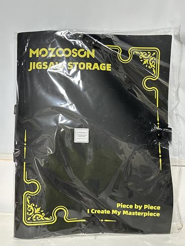 MOZOOSON Puzzle Storage Folder for 1000pcs Puzzle, Jigsaw Accessories with 25 Pockets, Large Capacity Puzzle Organizer, Dustproof and Protective Puzzle Accessory, for Puzzle Enthusiasts MOZOOSON