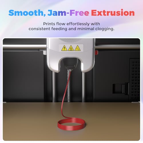 Flashforge 3D Printer Filament Silk PLA 1.75mm 1kg Spool-Dimensional Accuracy +/- 0.02mm (Red)