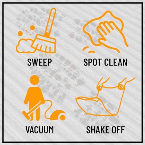 Ottomanson Solid Design Non-Slip Rubberback 3x10 Indoor/Outdoor Runner Rug for Hallway, Kitchen, Living Room, Garage, Patio, 2'7" x 9'10", Black Ottomanson