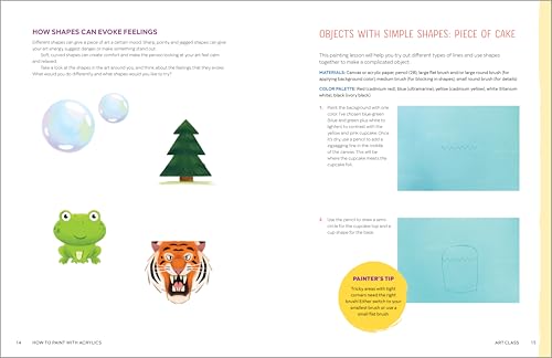 How to Paint with Acrylics: An Art Book for Kids Ages 8 to 12 WoodArtSupply