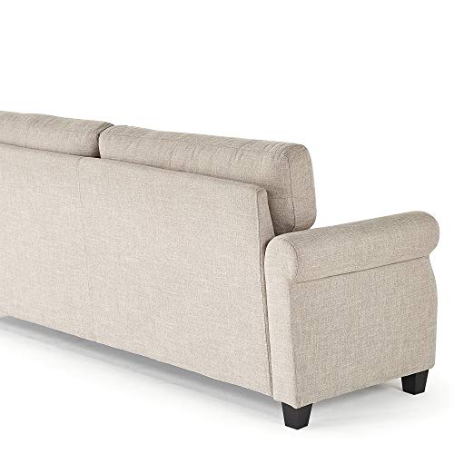 ZINUS Josh Loveseat Sofa, Easy, Tool-Free Assembly, Beige Zinus