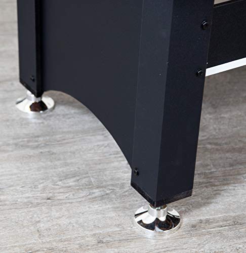 Spartan 6-ft Pool Table with Table Tennis Top - Black with Red Felt Hathaway