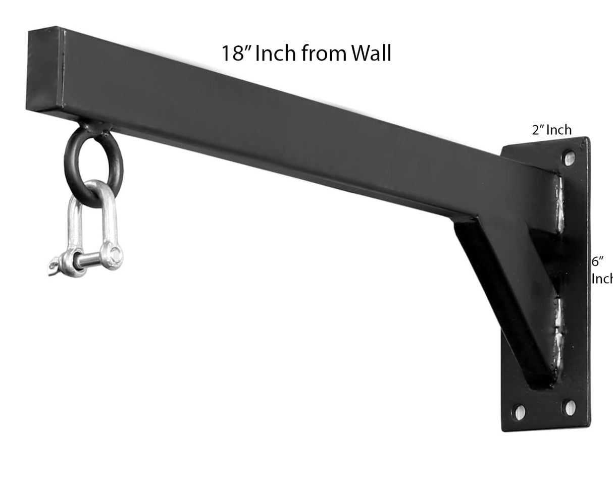 Punch Bag Wall Bracket by JP Sports - 18inch Heavy Duty with D-Shackle Swivel, Chain & Fixings Materials JP ADVANCE CHOICE