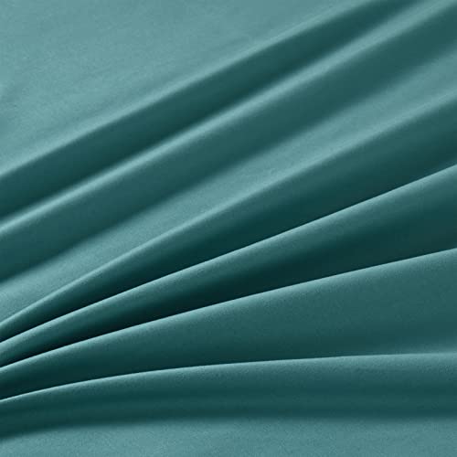 Manyshofu Extra Deep Pocket Twin Sheets Set - Hotel Luxury 1800 Thread Count Sheets & Pillowcases - Kids Bedding Set up to 24" Mattress - Teal Bed Sheets 18-24 Inch Deep Pockets - 3 Piece Manyshofu