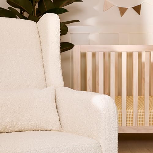 Davinci Carter’s Arlo 270° Swivel Rocker Recliner Chair - GREENGUARD Gold, FSC & Certi-PUR US Certified - Ultra Comfy Nursery Glider Recliner - Glider Rocking Chair for Nursery and Living Room, Ivory DaVinci