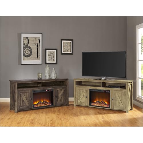 Ameriwood Home Farmington Electric Fireplace Console for TVs up to 60", Rustic Ameriwood Home