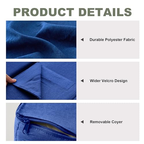 ARTPLAN Fold Sofa Bed-Sleeper Single with Pillow, Modern Futon Sleeper Chair Guest Bed with Washable Linen Cover, Foldable Mattress for Living Room, Dorm, Apartment,Dark Blue ARTPLAN
