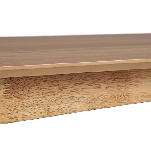 Christopher Knight Home Alma Dining Table, 6-Seater, Rubberwood with Walnut Veneer, Mid-Century, Natural Oak Finish Christopher Knight Home