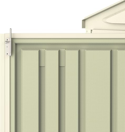 Duramax SidePro 10.5 Ft. x 3 Ft. Vinyl Garden Storage Shed | Made of Fire Retardant PVC Resin, All-Weather, Waterproof Outdoor Solution, Store Bikes, Tools, BBQ, Home Gym | Strong Metal Roof Structure DURAMAX