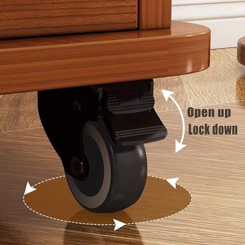 TruRim 360° Rotating Five-Tier Bookshelf for Small Spaces - Stylish Wooden Storage Tower TruRim