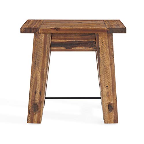Alaterre Furniture Durango 27" W Industrial Wood End Table Alaterre Furniture