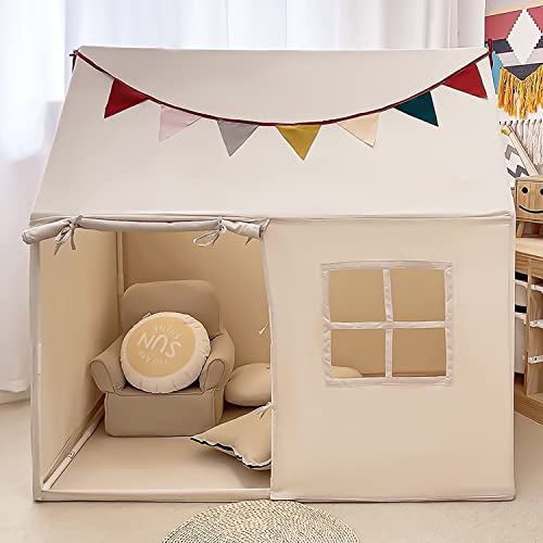 Kids Tent Indoor & Outdoor Toddler Tent Kids Play Tent Large Kids Playhouse Tent Toys with Pennant Banners Razee Razee