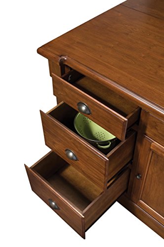 Aspen Rustic Cherry Kitchen Island by Home Styles homestyles