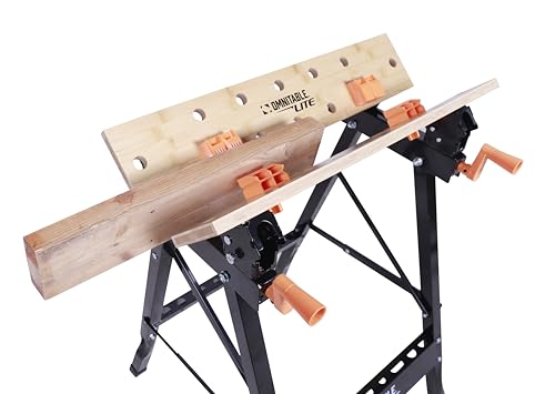 Disston OmniTable Lite Portable Workbench Worktable Fully Adjustable Tilting Table is Great for Clamping. OmniTable