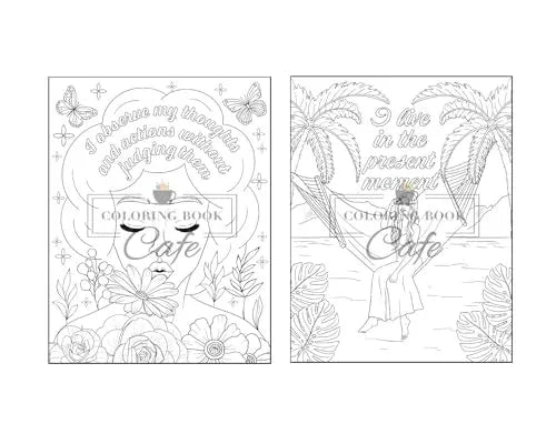 100 Inspirational Quotes Coloring Book for Adults: 100 Motivational Quotes, Positive Affirmations and Inspirational Phrases for Stress Relief and Relaxation WoodArtSupply