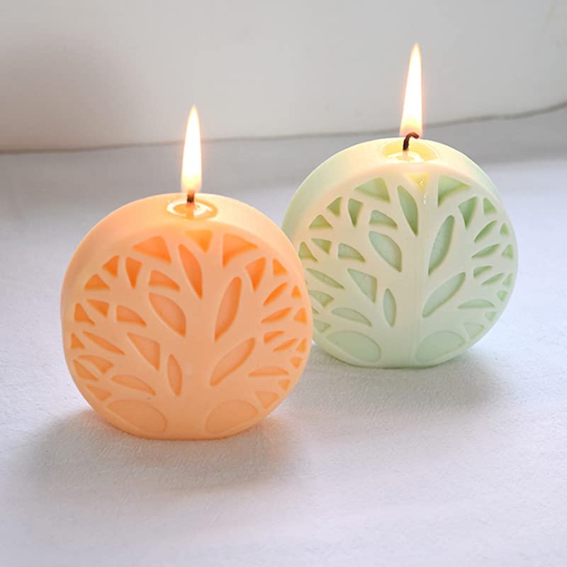 Cestony 3D Tree of Life Silicone Molds for Making Candle Resin Pillar Aromatherapy Gypsum Wax Soap Flower Specimen Clay Craft Cestony