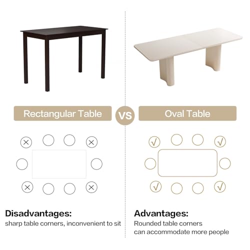 TreLined 9-Piece Modern Dining Set, 78.97" Dining Table Set for 8, Rectangular Kitchen Table with 8 Chairs, White Dining Room Tables Dinner Tables for 4-8 Person TreLined