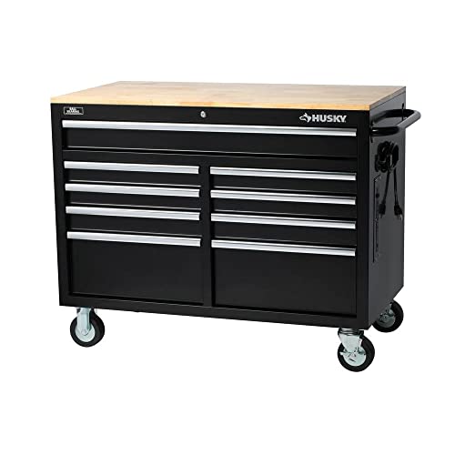 Husky Extra Deep 46 in. 9-Drawer Mobile Workbench HuskyTools