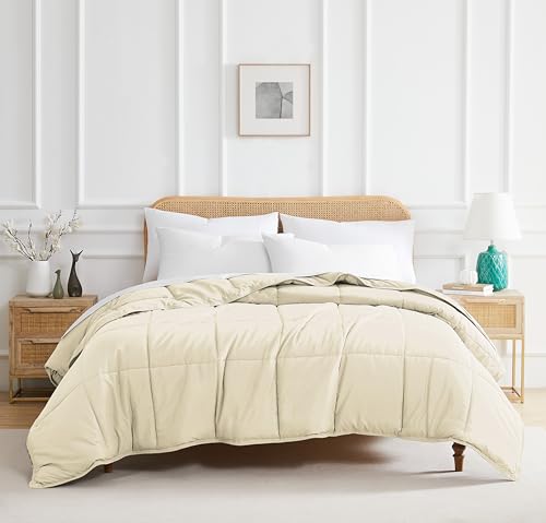 Southshore Fine Living, Inc. Full/Queen Comforter, Premium Quality All-Season Down-Alternative Comforter, Queen/Full Size, Cream Southshore Fine Living, Inc.