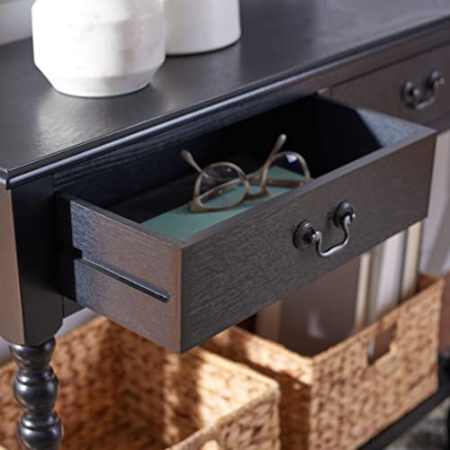 Safavieh Home Collection Athena Black 2-Drawer Console Table SAFAVIEH