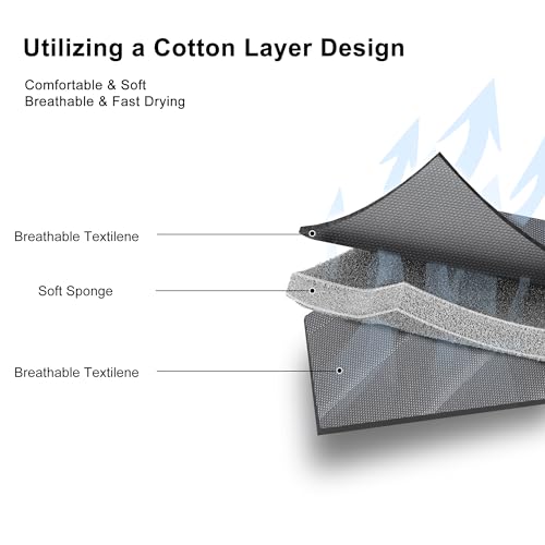 PURPLE LEAF 9 Pieces Outdoor Patio Dining Set with 8 Folding Portable Chairs and 1 Rectangle Aluminum Table, Foldable Adjustable High Back Reclining Chairs with Soft Cotton-Padded Seat, Grey PURPLE LEAF