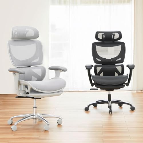 COLAMY AERIX Futuristic Mesh Ergonomic Office Chair, Gray COLAMY