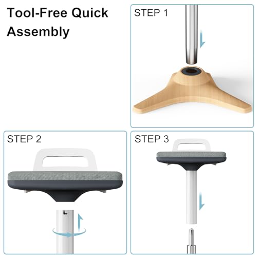 ERGO COLLECT Standing Desk Chair - Ergonomic Wobble Stool for Adults - Active Seating Stool Height Adjustable (22"-31.9") - Perfect for Home Office, Standing Desks, and Classrooms ERGO COLLECT
