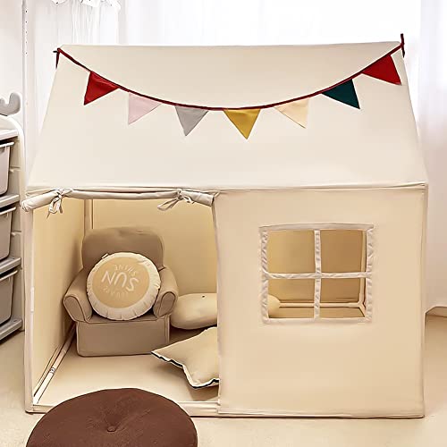 Kids Tent Indoor & Outdoor Toddler Tent Kids Play Tent Large Kids Playhouse Tent Toys with Pennant Banners Razee Razee