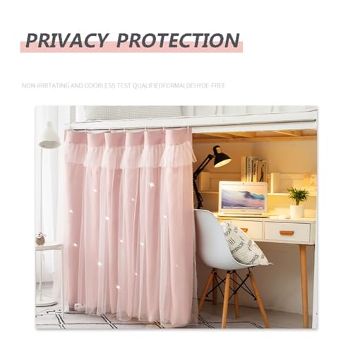 XGOPTS 1 Panel Dorm Bunk Bed Curtain Students Dormitory Bottom Bed Cloth Curtain Dustproof Single Bed Blackout Curtains Net Panels Loft Bedding Canopy Tent Spread Curtain Shading Drapes XGOPTS