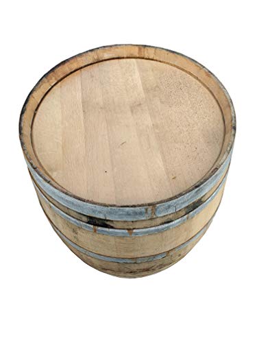 Master Garden Products WB-35 MGP Oak Wood Whole Wine Barrel, 26" D x 35" H, Tan Master Garden Products
