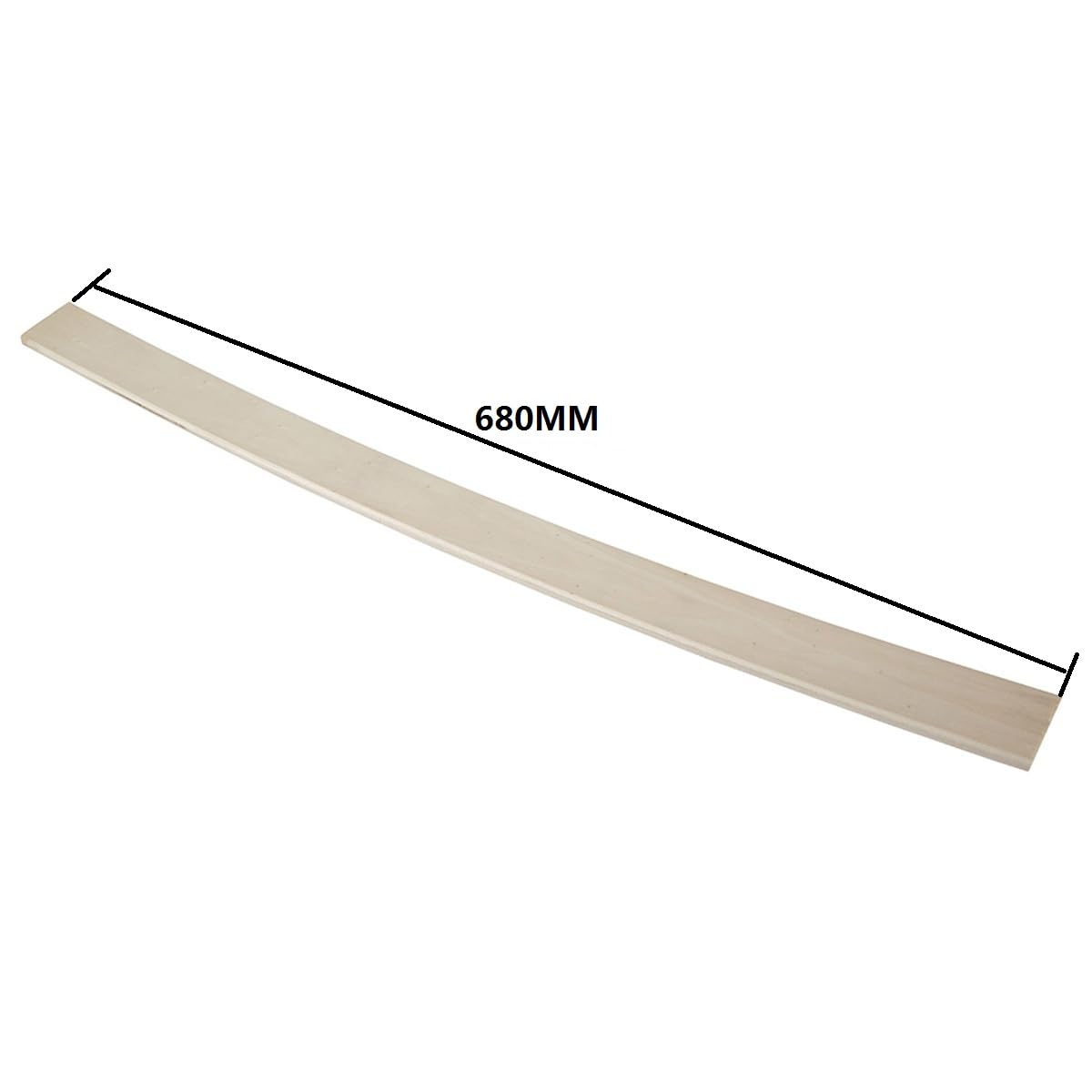 Focalmotors Replacement Support Wooden Slats for Metal Bed Frame and Sofa, Solid Wood Mattress Sofa Cushion Support 10 Packs of Replacement spares (680x53x10MM) Focalmotors