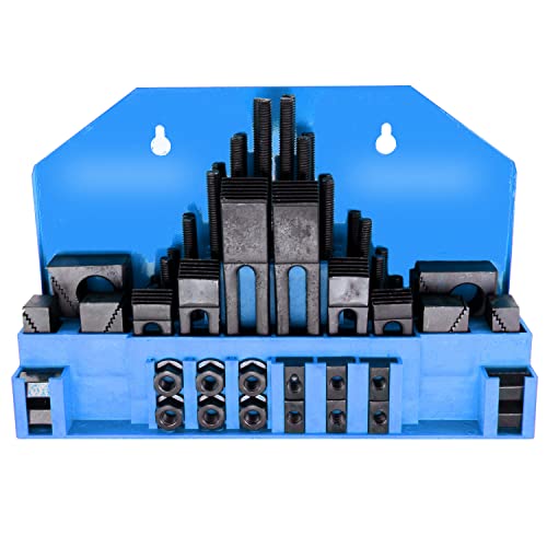 HFS (R) 58 Pcs Hold Down Clamp Clamping Set Kit Bridgeport Mill (3/4" Slot 5/8" Stud) HFS