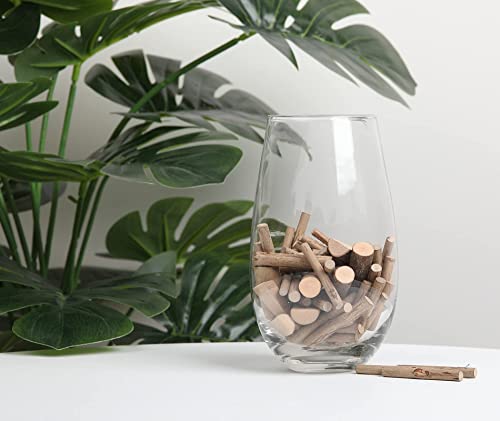 LAZACA Craft Sticks, Wood Sticks Crafting Twigs Crafts Log Toy DIY Vase Fillers Pumpkin Stems Rustic Decorations Ornaments,Loose Parts Play Materials LAZACA